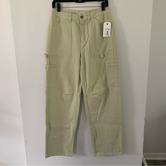 Billabong Leia Cargo Carpenter Wide Leg Pants Size 26 - Picture 2 of 12